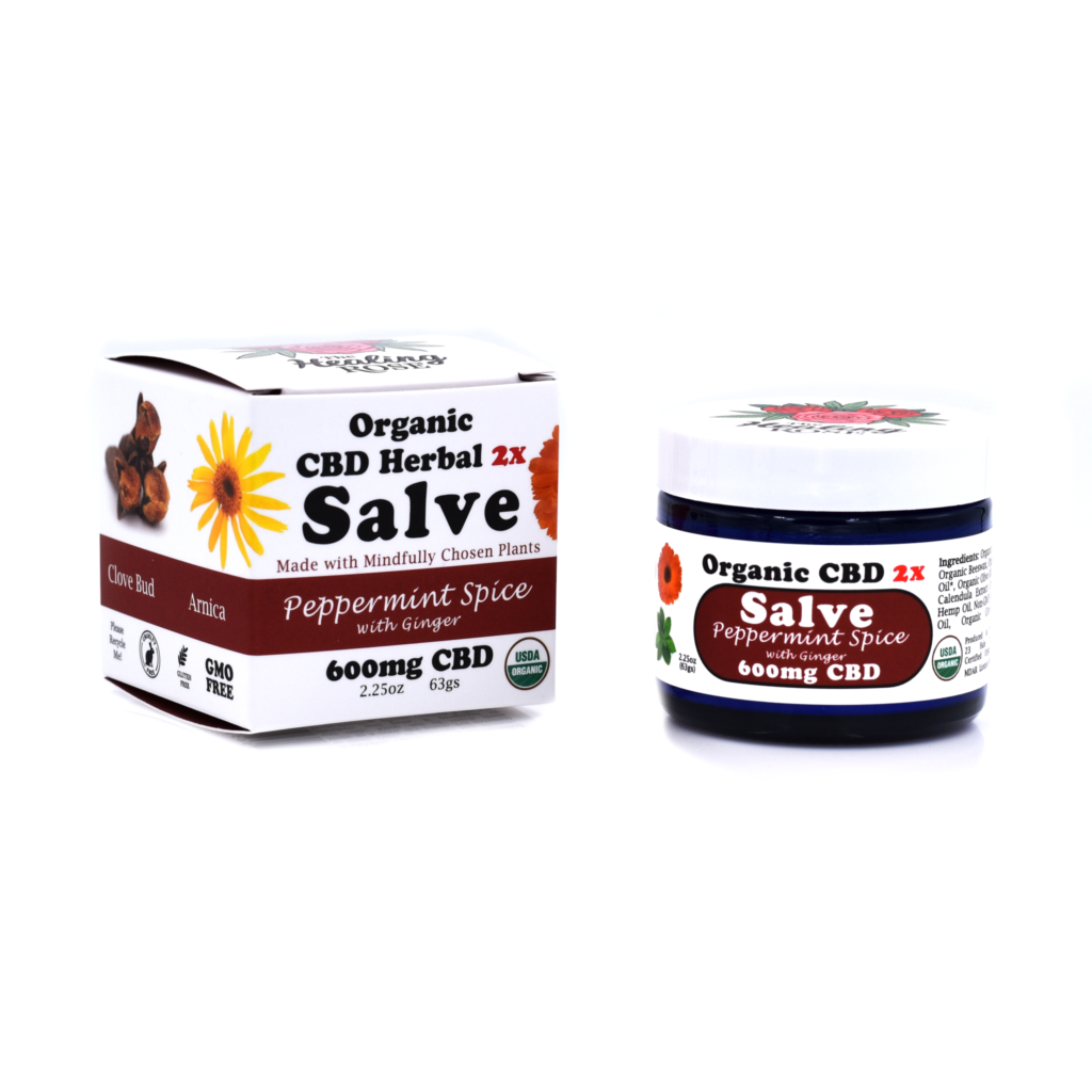 Peppermint Spice w/ Ginger Salve | 600mg CBD | The Healing Rose